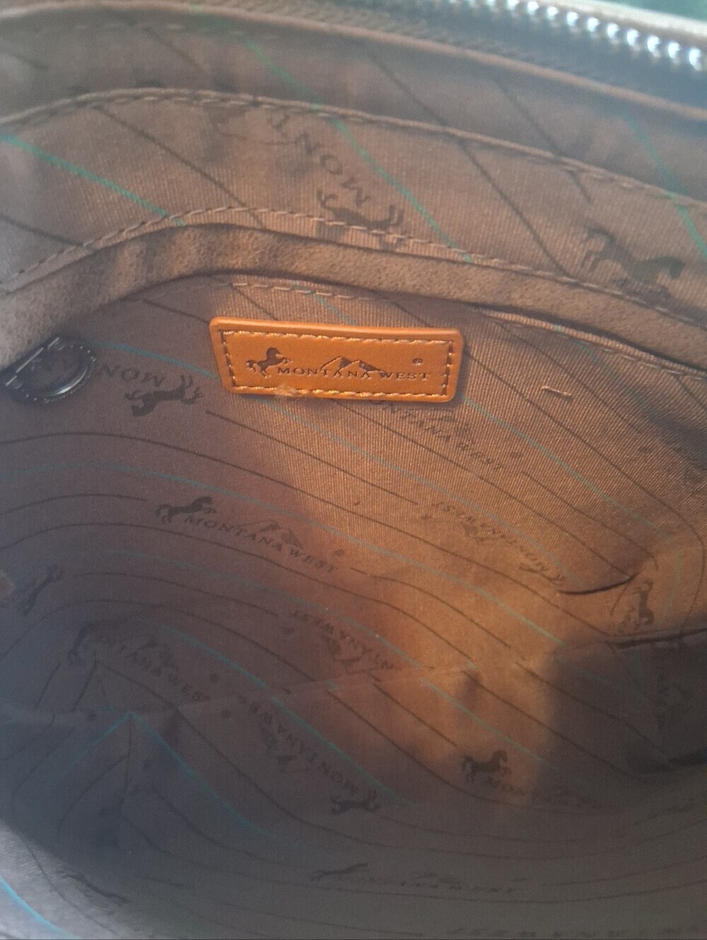 Montana West Tooled Whipstitch Coffee Crossbody Bag - Picture 9 of 11